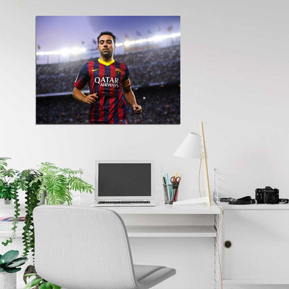 Xavi Xavier Hernandez Spain Football Soccer Sport Wall Art Print Poster