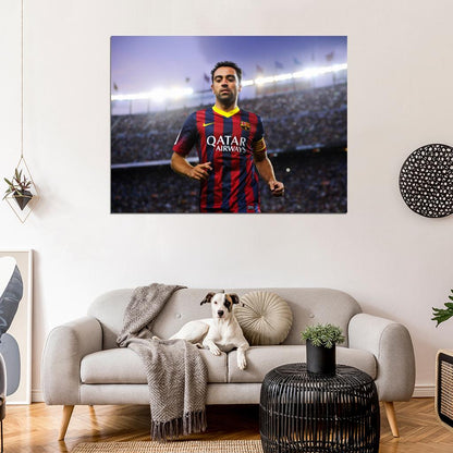 Xavi Xavier Hernandez Spain Football Soccer Sport Wall Art Print Poster