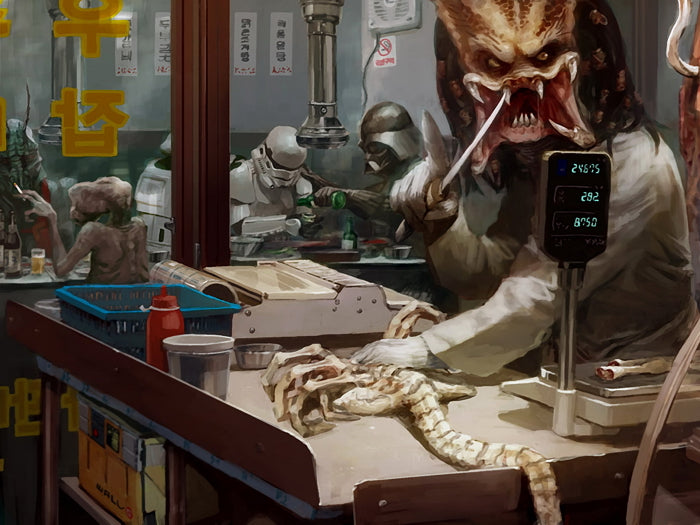 Sci-Fi Movie Characters Predator Alien ET Vader Stormtrooper District 9 Painting Art Wall Art Print Poster