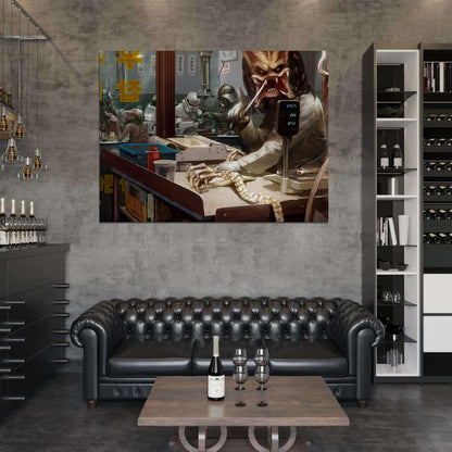 Sci-Fi Movie Characters Predator Alien ET Vader Stormtrooper District 9 Painting Art Wall Art Print Poster