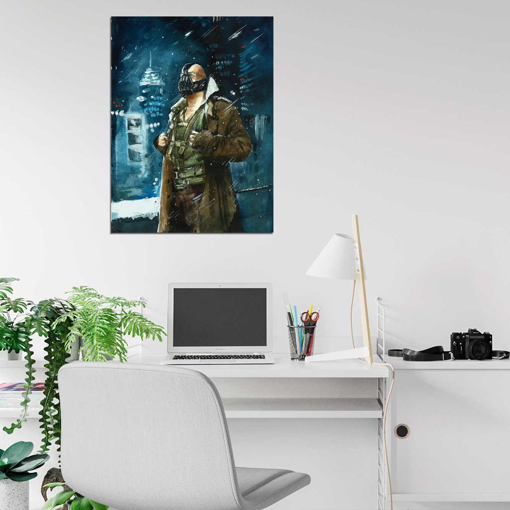 Bane Dark Knight Rises Painting Art Wall Art Print Poster