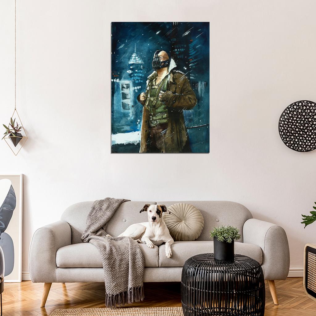 Bane Dark Knight Rises Painting Art Wall Art Print Poster