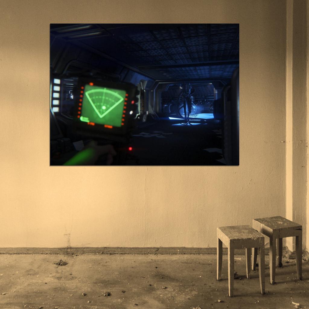 Alien Isolation Motion Tracker Video Game Art Wall Art Print Poster