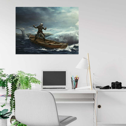 Assassin’s Creed IV 4 Black Flag Whale Video Game Art Wall Art Print Poster