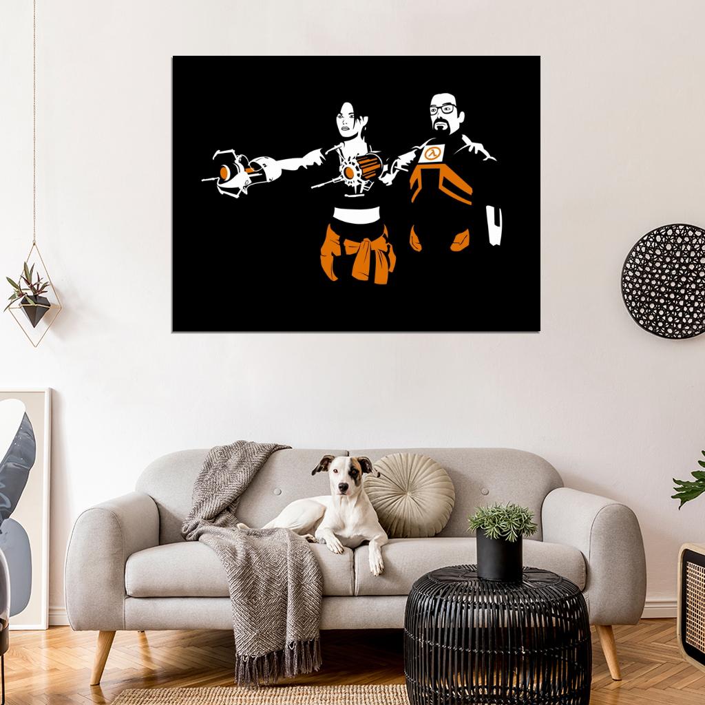 Gordon Freeman Chell Valve Portal Half Life Cool Game Art Wall Art Print Poster