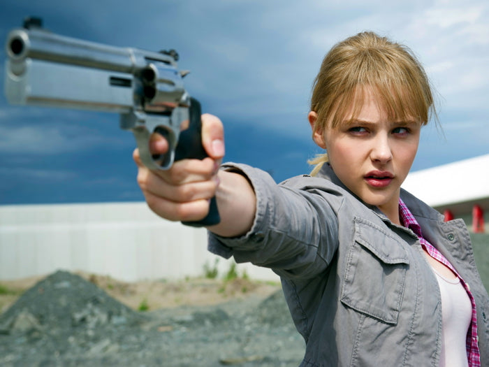 Chloe Grace Moretz Gun Pistol Hot Actress Wall Art Print Poster