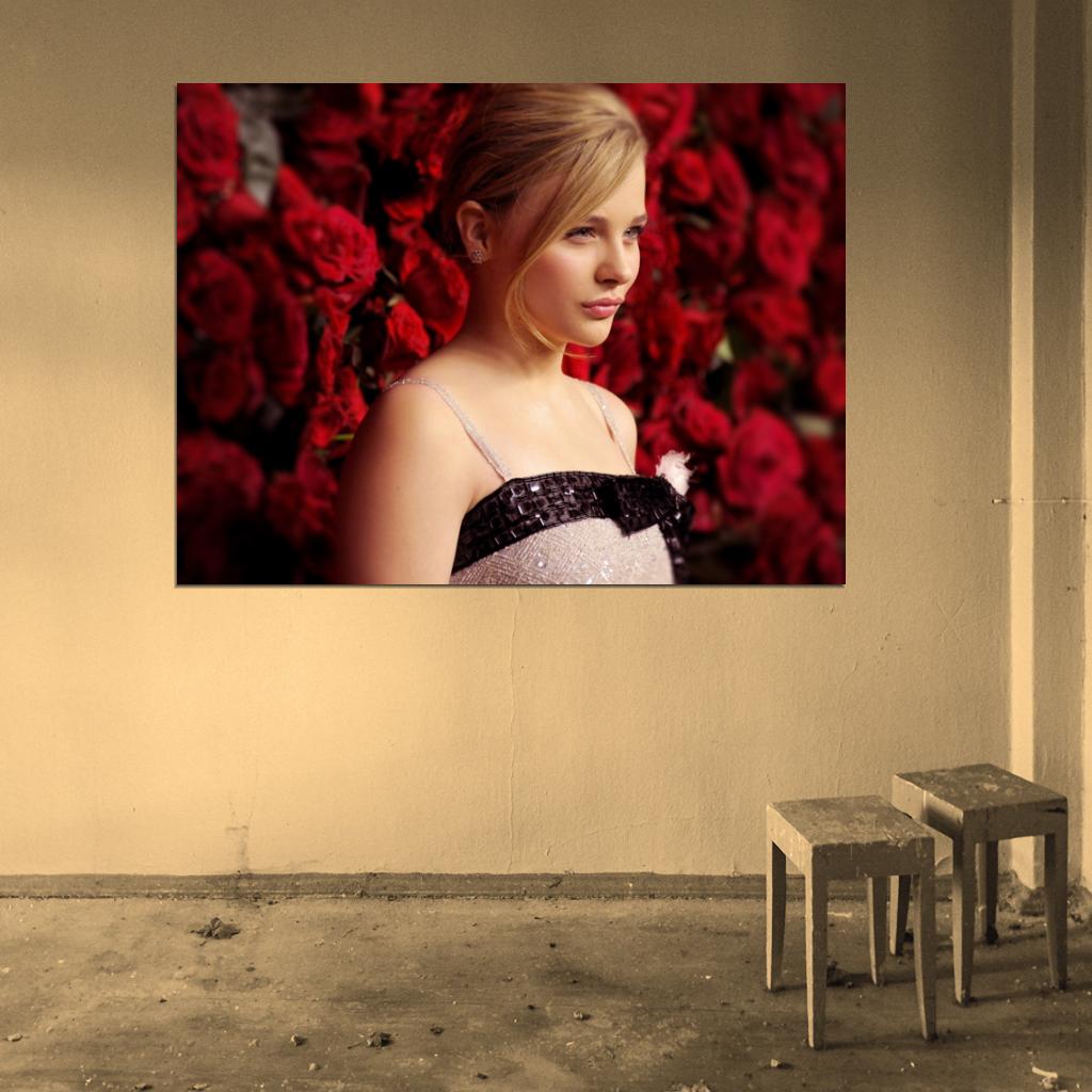 Chloe Grace Moretz Beautiful Hot Cute Actress Wall Art Print Poster