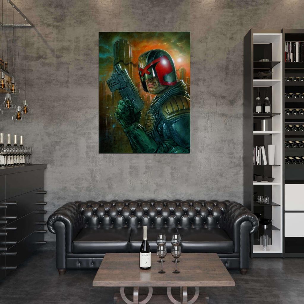 Dredd 2012 Movie Judge Awesome Painting Art Wall Art Print Poster