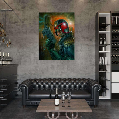 Dredd 2012 Movie Judge Awesome Painting Art Wall Art Print Poster