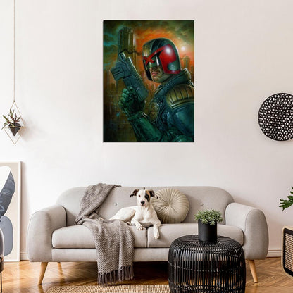 Dredd 2012 Movie Judge Awesome Painting Art Wall Art Print Poster