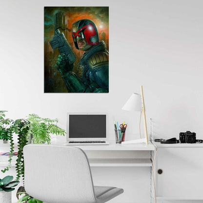 Dredd 2012 Movie Judge Awesome Painting Art Wall Art Print Poster