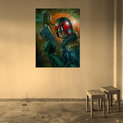 Dredd 2012 Movie Judge Awesome Painting Art Wall Art Print Poster