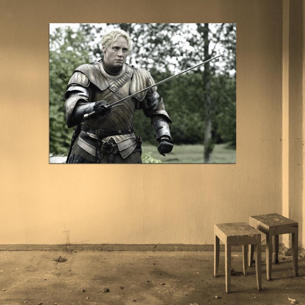 Game of Thrones Gwendoline Christie Brienne of Tarth Wall Art Print Poster