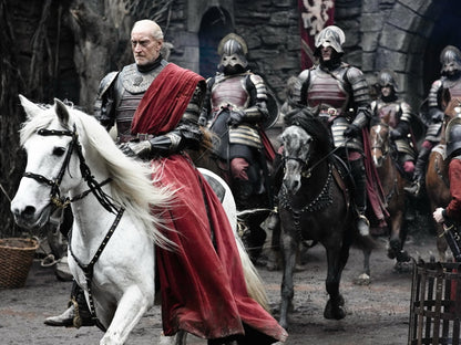 Game of Thrones Charles Dance Tywin Lannister Horse Wall Art Print Poster