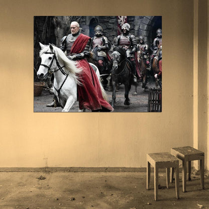 Game of Thrones Charles Dance Tywin Lannister Horse Wall Art Print Poster