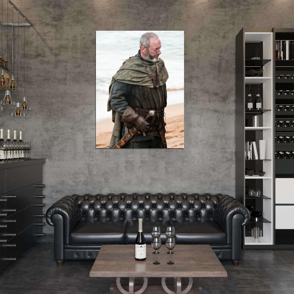 Davos Seaworth Game of Thrones Liam Cunningham Wall Art Print Poster