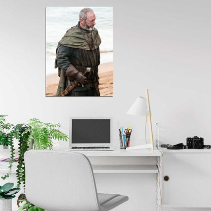Davos Seaworth Game of Thrones Liam Cunningham Wall Art Print Poster