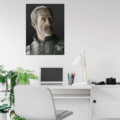 Stannis Baratheon Portrait Painting Art Game of Thrones Stephen Dillane Wall Art Print Poster