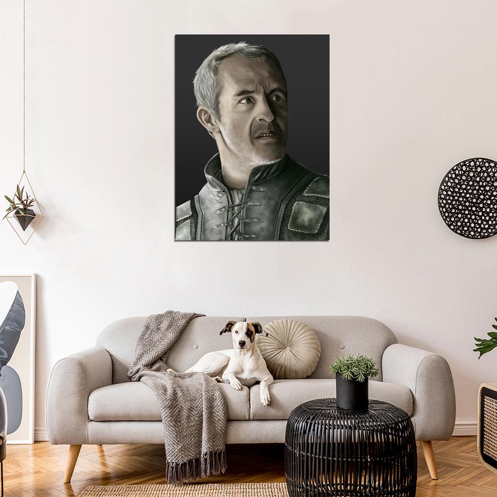 Stannis Baratheon Portrait Painting Art Game of Thrones Stephen Dillane Wall Art Print Poster