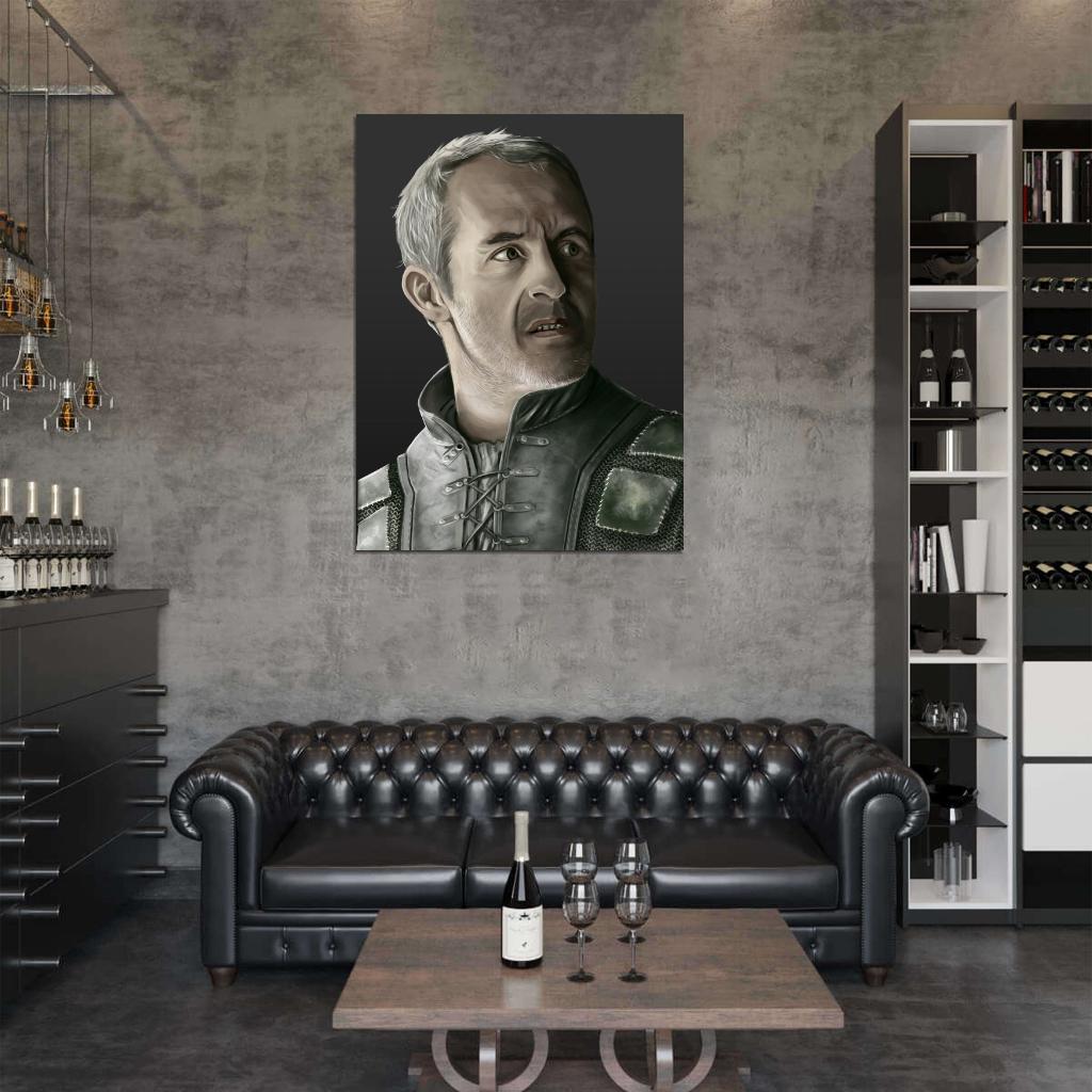 Stannis Baratheon Portrait Painting Art Game of Thrones Stephen Dillane Wall Art Print Poster