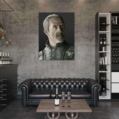 Stannis Baratheon Portrait Painting Art Game of Thrones Stephen Dillane Wall Art Print Poster