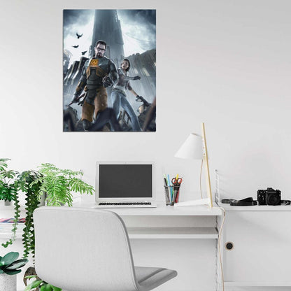 Half Life 2 Alyx Vance Gordon Freeman Awesome Game Art Wall Art Print Poster