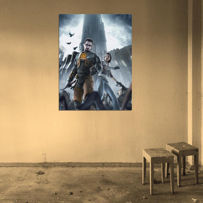 Half Life 2 Alyx Vance Gordon Freeman Awesome Game Art Wall Art Print Poster