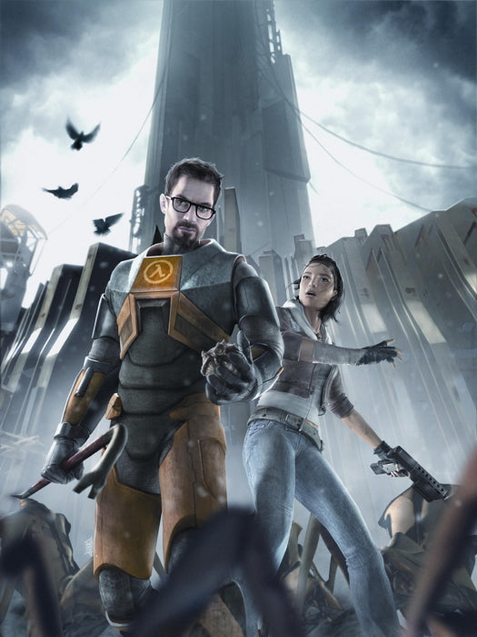 Half Life 2 Alyx Vance Gordon Freeman Awesome Game Art Wall Art Print Poster