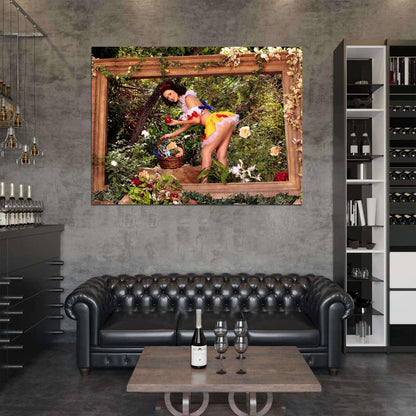 Karlie Montana Snow White Hot Pin-Up Babe Sexy Butt Pin Up Wall Art Print Poster