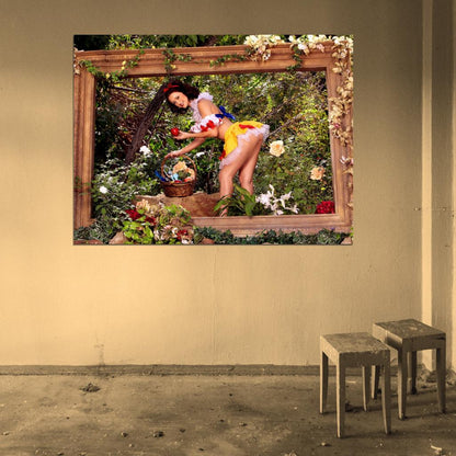 Karlie Montana Snow White Hot Pin-Up Babe Sexy Butt Pin Up Wall Art Print Poster