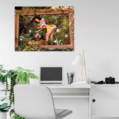 Karlie Montana Snow White Hot Pin-Up Babe Sexy Butt Pin Up Wall Art Print Poster