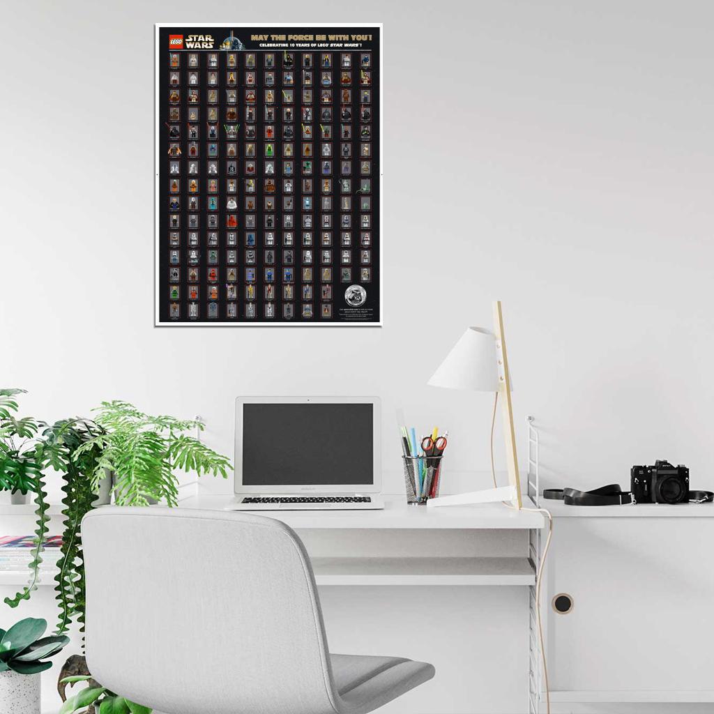 Lego Star Wars All Characters Minifigures Amazing Wall Art Print Poster