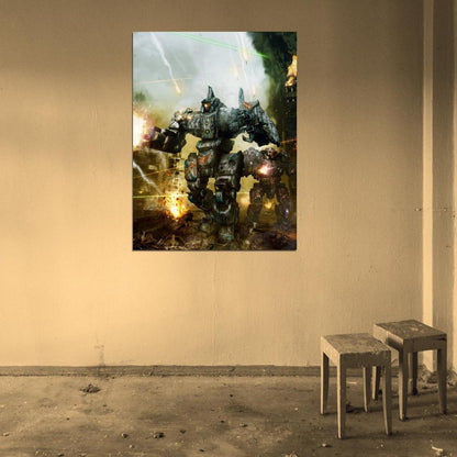 Centurion MechWarrior Online MWO Mech Game Art Wall Art Print Poster