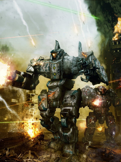 Centurion MechWarrior Online MWO Mech Game Art Wall Art Print Poster