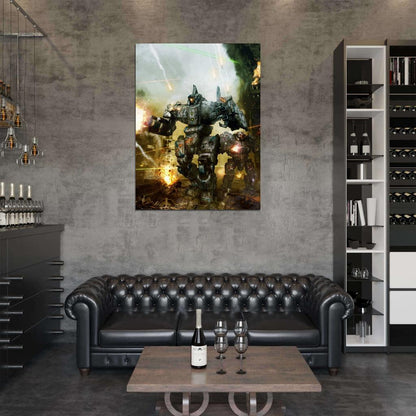 Centurion MechWarrior Online MWO Mech Game Art Wall Art Print Poster