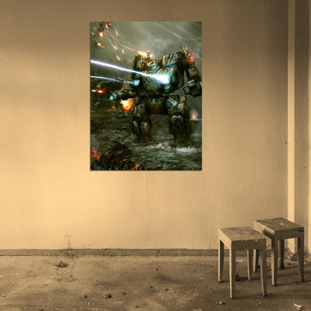 Awesome AWS MechWarrior Online PPC MWO Mech Game Art Wall Art Print Poster