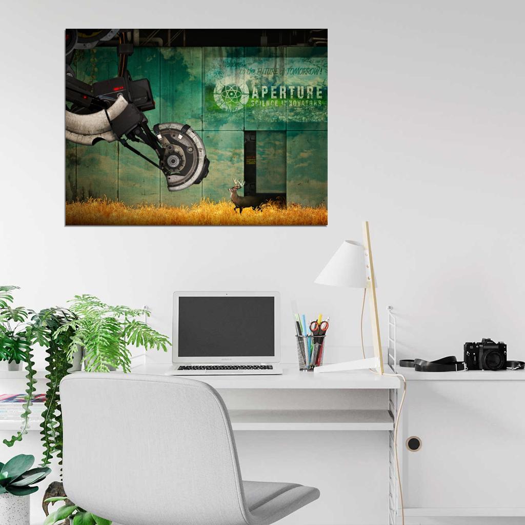 Portal 2 GLaDOS Aperture Science Laboratories Art Wall Art Print Poster