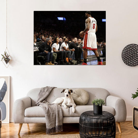 King James Jersey Lebron Rihanna Basketball Wall Art Print Poster