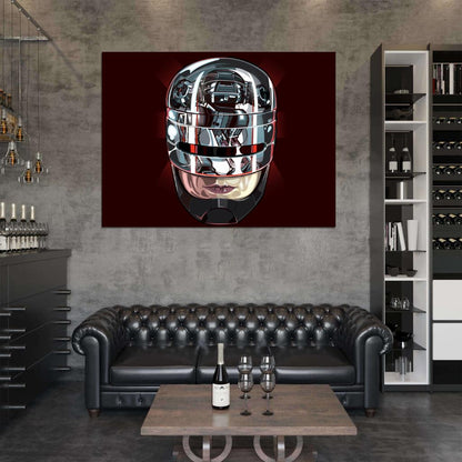 RoboCop ED-209 Helmet 1987 Movie Awesome Art Wall Art Print Poster