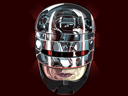 RoboCop ED-209 Helmet 1987 Movie Awesome Art Wall Art Print Poster