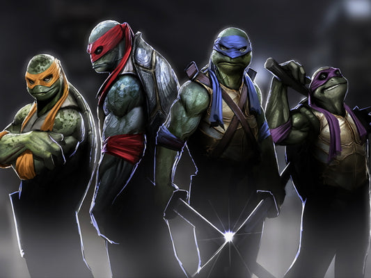 Teenage Mutant Ninja Turtles TMNT Dark Angry Art Wall Art Print Poster