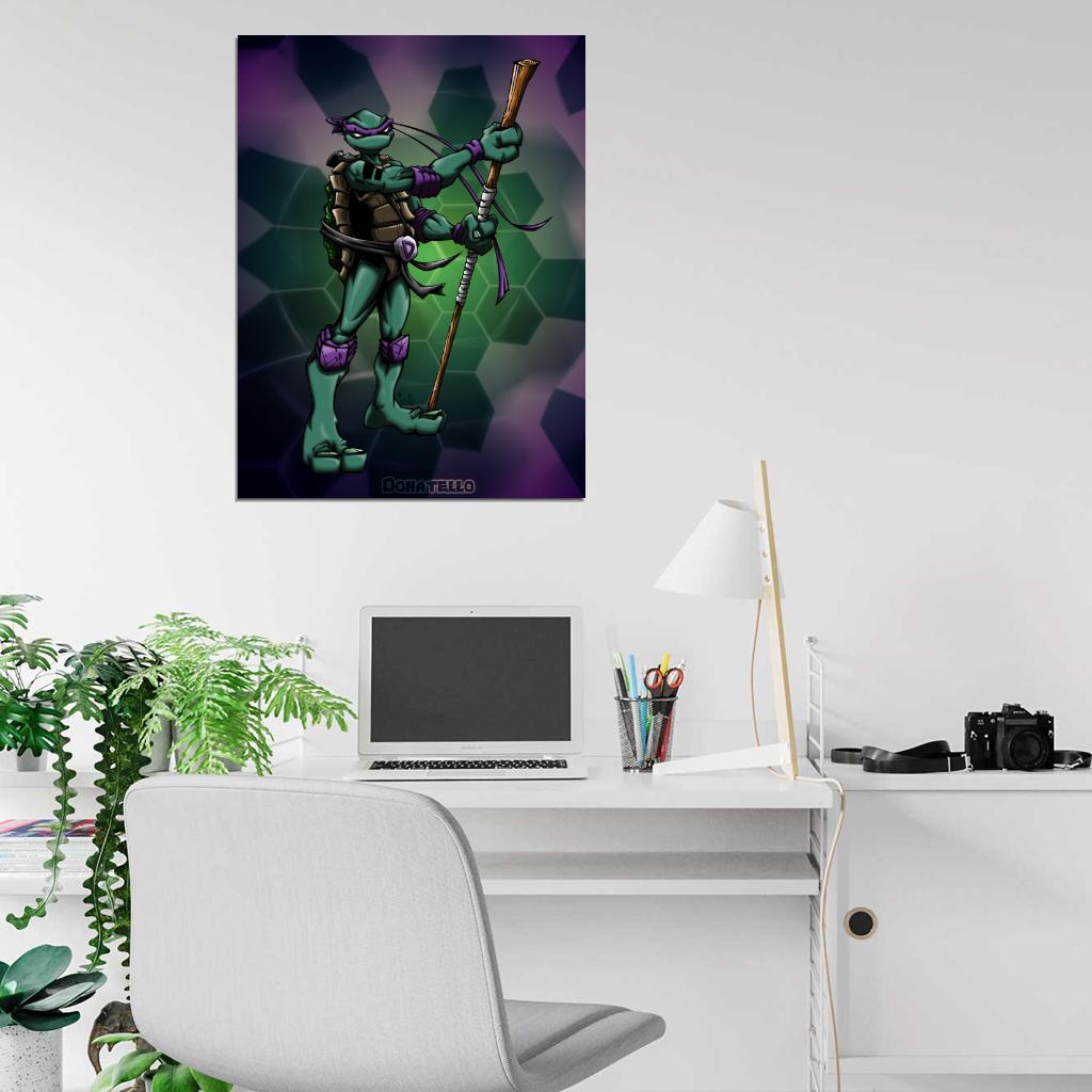 Donatello Teenage Mutant Ninja Turtles TMNT New Art Wall Art Print Poster
