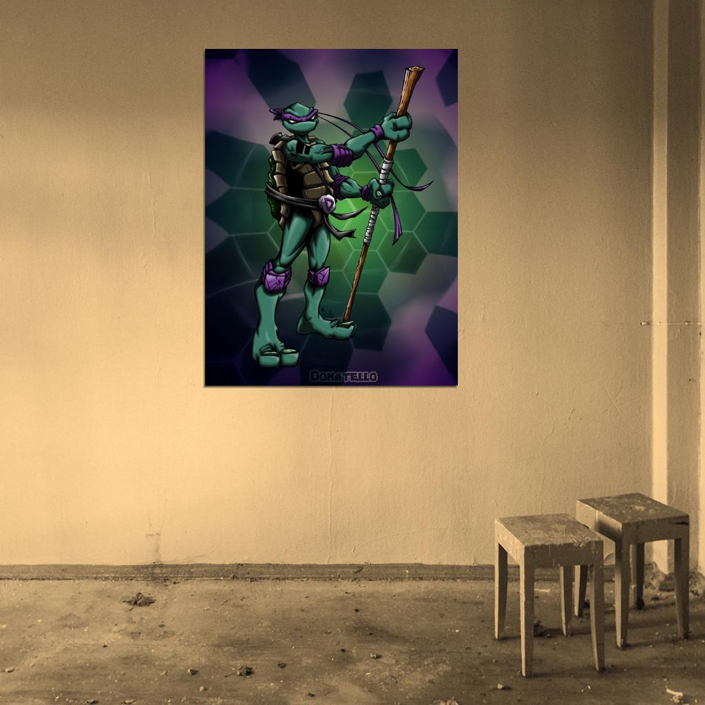 Donatello Teenage Mutant Ninja Turtles TMNT New Art Wall Art Print Poster