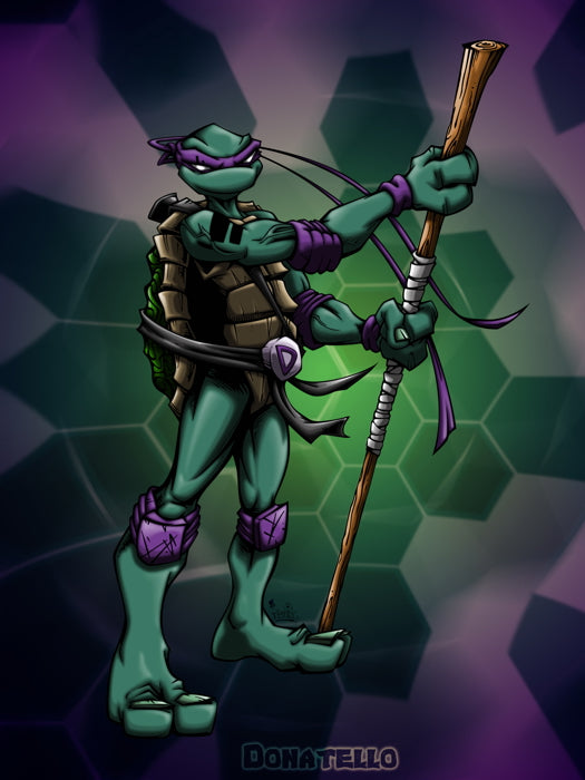Donatello Teenage Mutant Ninja Turtles TMNT New Art Wall Art Print Poster