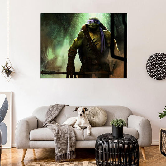 Donatello Dark Angry Teenage Mutant Ninja Turtles TMNT Art Wall Art Print Poster