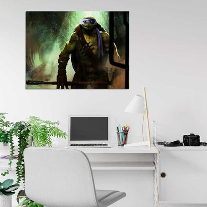 Donatello Dark Angry Teenage Mutant Ninja Turtles TMNT Art Wall Art Print Poster