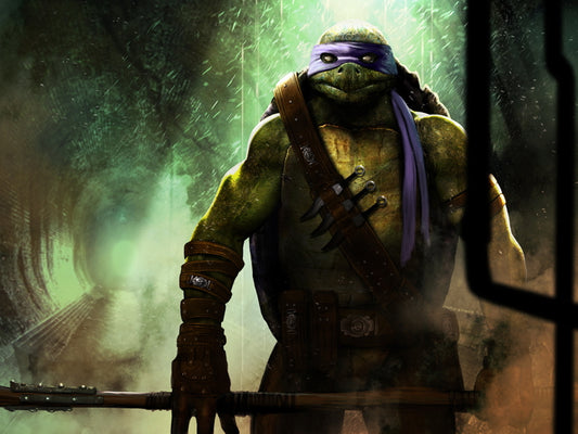 Donatello Dark Angry Teenage Mutant Ninja Turtles TMNT Art Wall Art Print Poster