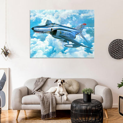 The McDonnell Douglas F-4 Phantom II U.S. Air Force Art Wall Art Print Poster