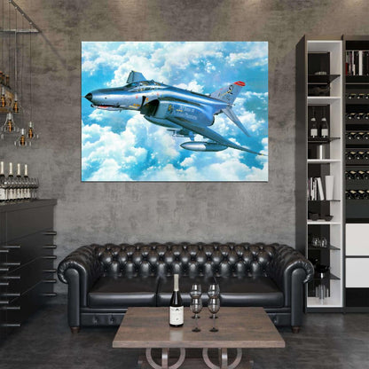 The McDonnell Douglas F-4 Phantom II U.S. Air Force Art Wall Art Print Poster