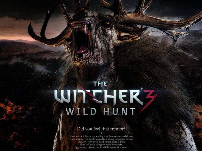 The Witcher 3 Wild Hunt Monster Deer Game Art Wall Art Print Poster